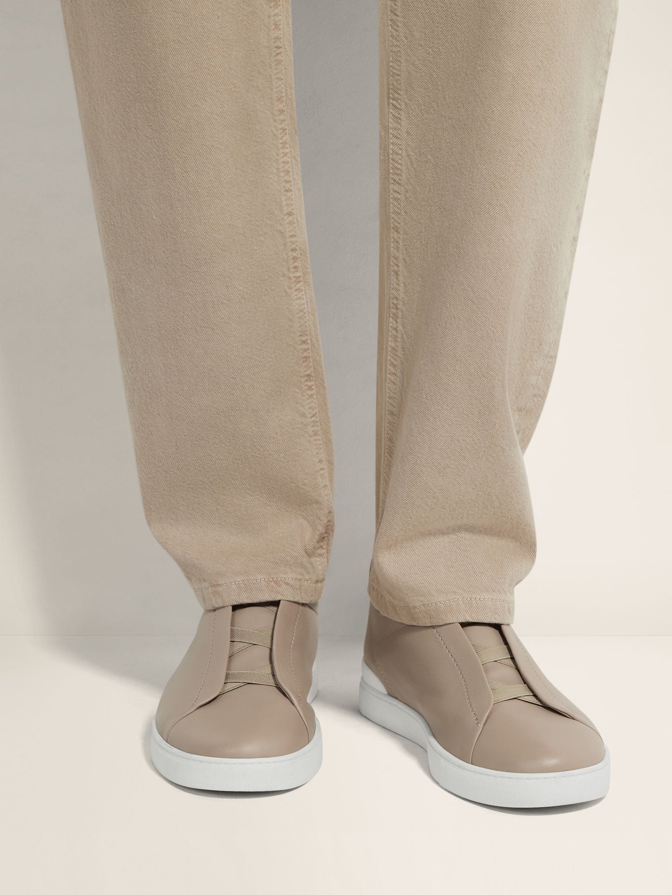 Triple Stitch SECONDSKIN Slip-On Zapatilla - Light Topo