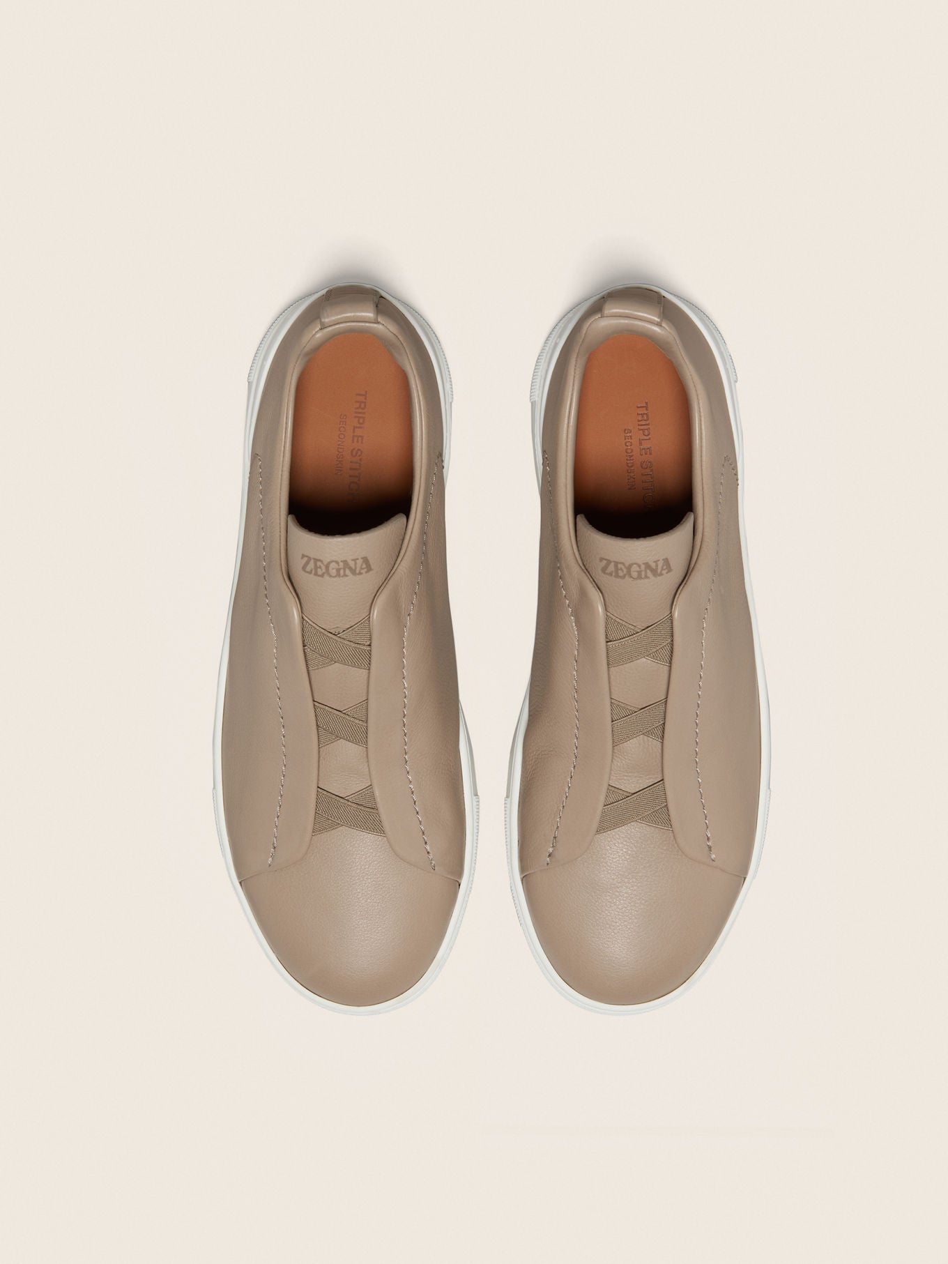 Triple Stitch SECONDSKIN Slip-On Zapatilla - Light Topo