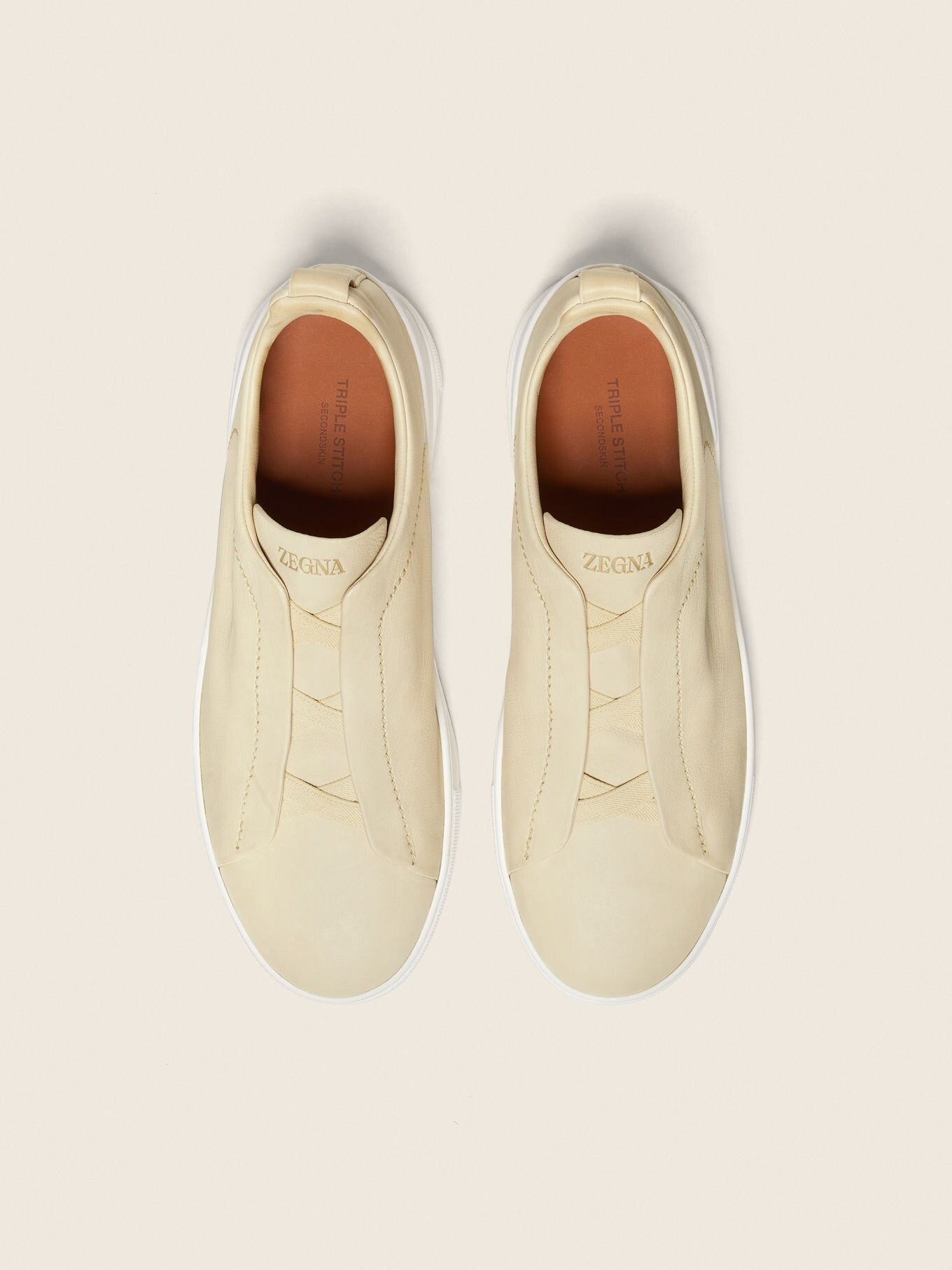 Triple Stitch SECONDSKIN Slip-On Zapatilla - Amarillo pastel