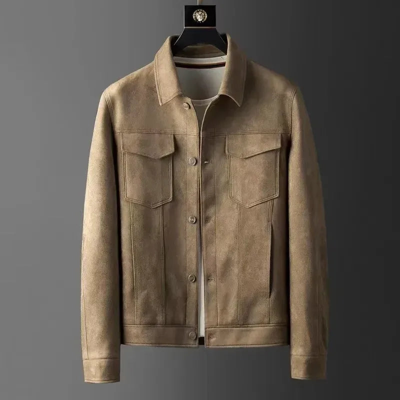Chaqueta de Camurça - Kaki