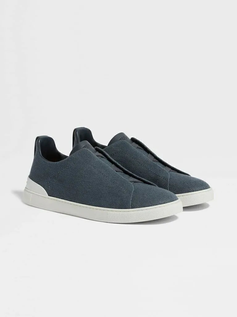 Triple Stitch Canvas Zapatillas – Azul