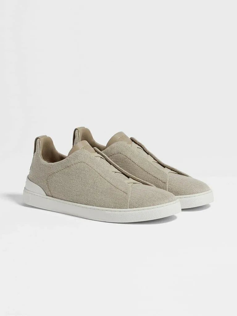 Triple Stitch Lona Zapatillas – Arena