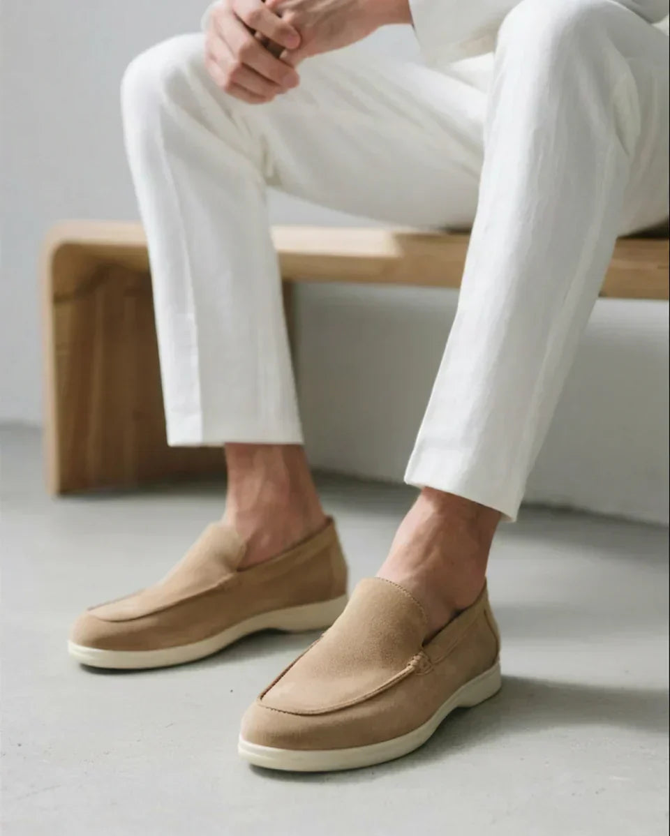 Mocasines de ante confort - Marrón claro