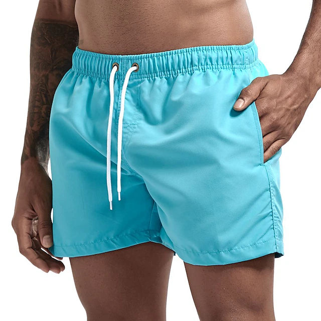 Short Swim Core con Cordón - Azul liso