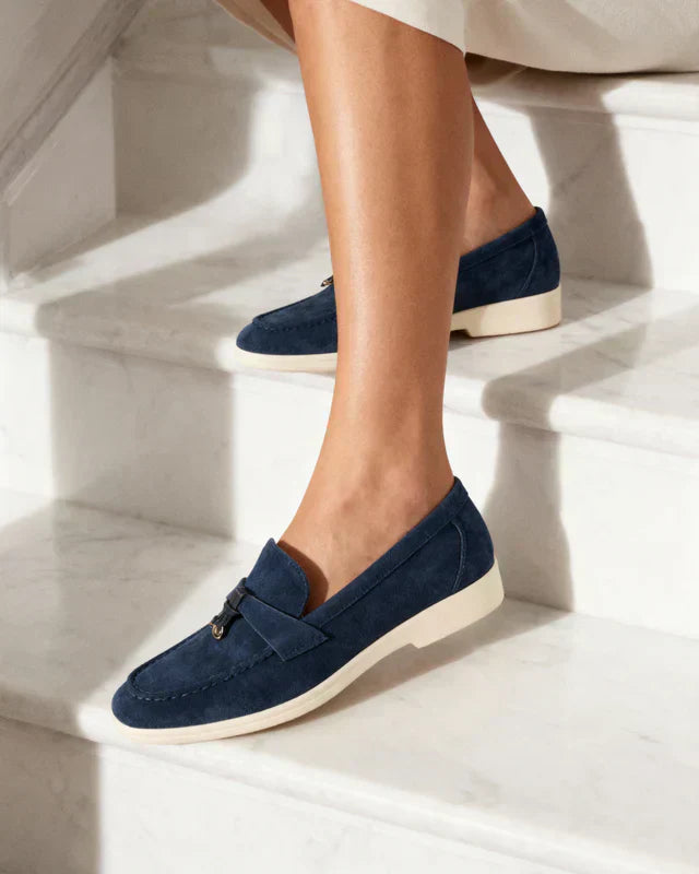 Belmont Gamuza Loafers - Marine Azul