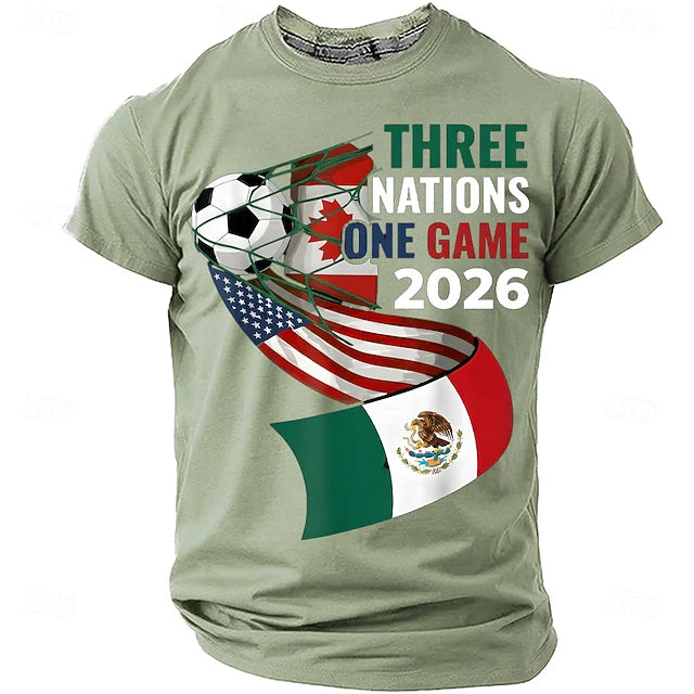 Camiseta Three Nations la Copa Mundia 2026 - Verde menta