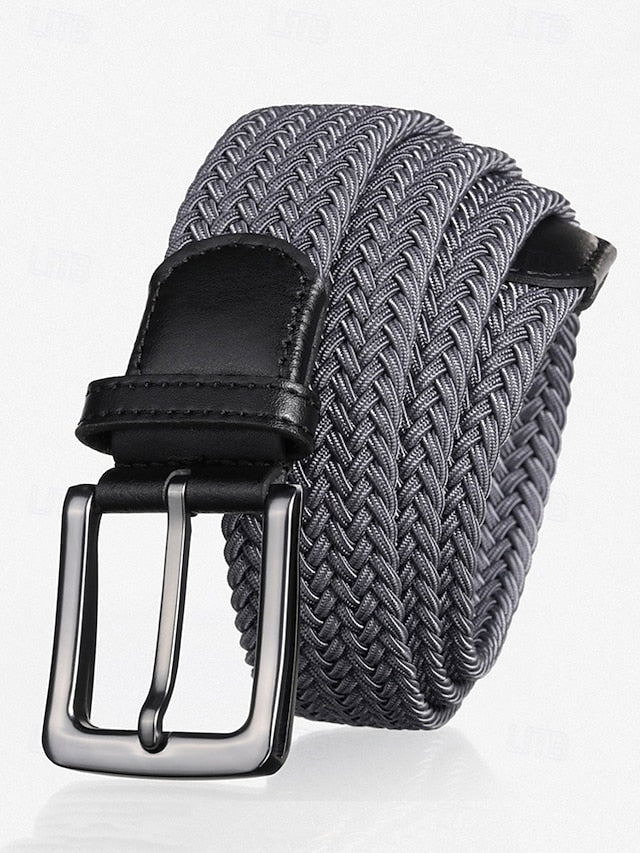 Cinturón Trenzado Elástico FlexLine - Gris