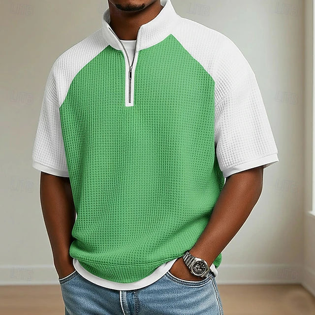 Polo Waffle Northfield - Verde