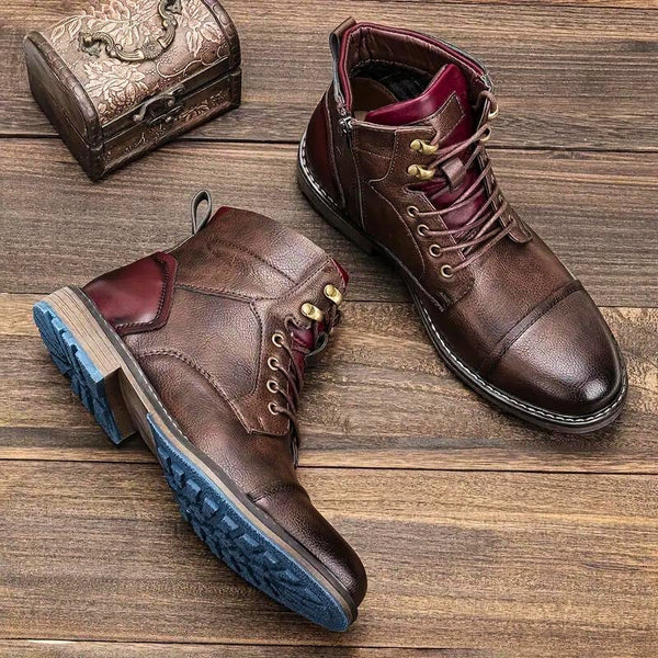 Botas Cuero Antideslizantes - Gris