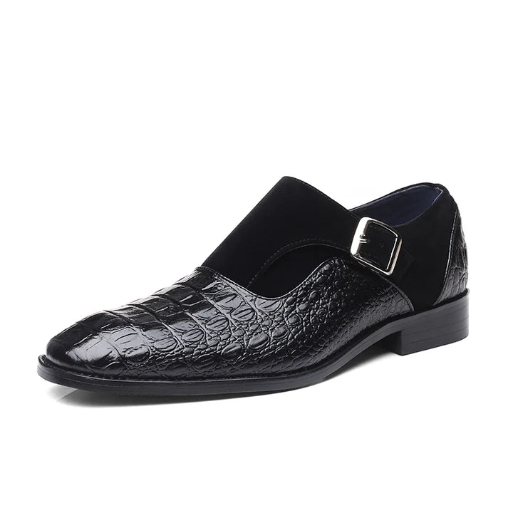 Tenis Monk Strap Croc Prestige - Azul Marino