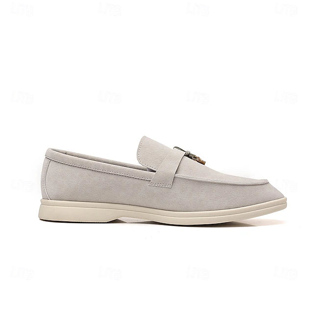 Mocasín de Gamuza Belmont Metal - Negro