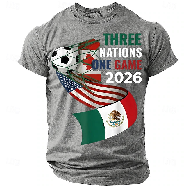 Camiseta Three Nations la Copa Mundia 2026 - Negro