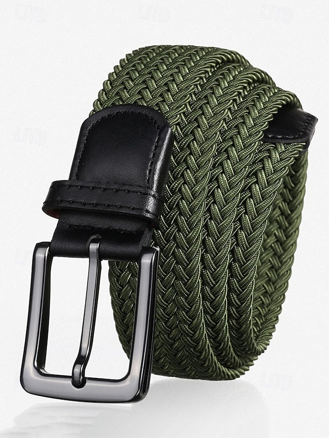 Cinturón Trenzado Elástico FlexLine - Tropa verde