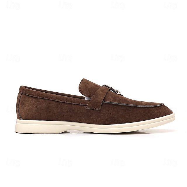 Mocasín de Gamuza Belmont Metal - Azul Escuro
