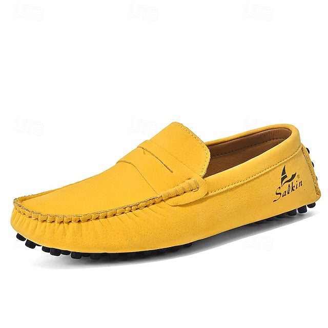 Mocasín Retro Comfort Drive - Amarillo